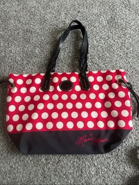 Dooney & Bourke Red and White Polka Dot Minnie Mouse Tote